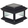 Classy Caps 4 X 4 Inch Black Aluminum Colonial Solar Post Cap
