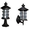 Classy Caps Black Aluminum Hampton Solar Lamp