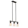 AFX Joanna 23 In. Medium Base Linear Pendant Fixture Textured Black 120v