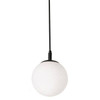 AFX Loretto 7 In. Medium Base Pendant Fixture Black 120v