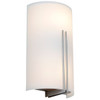 Access Lighting Prong 2 Light Led Wall Sconce Brushed Steel Finish