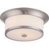 Nuvo Lighting Mobili 2-Light Incandescent Flush Mount Light (Brushed Nickel)