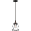 Nuvo Lighting 7 In. 1-Light Pendant Fixture W/ Pear Wire Shade (Rustic Bronze)