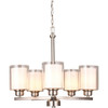 Seasons Elmsworth Oslo 5-Light Indoor Chandelier Satin Nickel