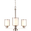 Seasons Oslo 3 Light 3-Light Indoor Chandelier Satin Nickel