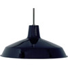 Satco Nuvo Black One-Light 16 Steel Warehouse Shade Pendant