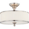 Satco Candice Incandescent Semi-Flush Mount Light