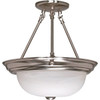 Satco 60/201 13.25 In. Incandescent Semi-Flush Mount Light