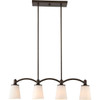 Satco Laguna 33 In. 4-Light Pendant Fixture (Forest Bronze)