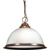 Satco Brentwood 15 In. 1-Light Pendant Fixture (Old Bronze)