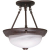 Satco 60/208 Incandescent Semi-Flush Mount Light