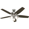 Hunter Newsome 52 In. 5-Blade 3-Light Ceiling Fan W/ Light (Brown)