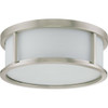 Nuvo Lighting Odeon 15 In. 3-Light Incandescent Flush Mount Light (White)