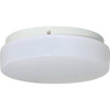 Liteco 11 In. 1-Light Drum Incandescent Flush Mount Light