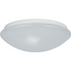 Liteco 14 In. 2-Light Dome Led Flush Mount Light