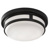 Eti 9" Outdoor Flush Mount Matte Black 2700/3000/4000