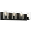 Access Lighting Oslo 4 Light Led Vanity Matte Black Finish