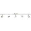 Access Lighting Lincoln 5 Light Adjustable Led Track Brushed Steel Finish