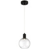 Access Lighting Port Nine Burgundy Led Pendant Matte Black Finish