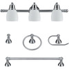 Globe Electric Jayden 5-Piece Bath Vanity Light Set (Satin Nickel)