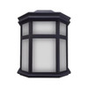 Liteco 10-Watt Black Integrated Led Outdoor Wall Mount Lantern 4000k Photocell