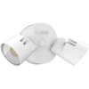 Lithonia Lighting LED Two Round Head Motion Activated White Floodlight Hgx LED 2rh 40k 120 Mo Wh M2