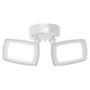 Eran 30w Led Twin Head White Outdoor Dusk To Dawn Flood Light 3000 Lumens 4000k