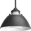 Progress Lighting Carbon 11 In. 1-Light Pendant Fixture (Graphite)