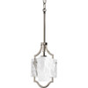 Progress Lighting Caress 6 In. 1-Light Pendant Fixture (Polished Nickel)