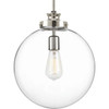 Progress Lighting Penn Polished Nickel One-Light Large Pendant