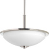Progress Lighting Replay Polished Nickel Three-Light Inverted Pendant
