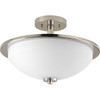 Progress Lighting Replay 15 In. 2-Light Pendant Fixture (Polished Nickel)