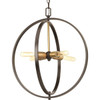 Progress Lighting Swing 23 In. 4-Light Pendant Fixture (Antique Bronze)