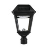 Gama Sonic Imperial Iii Solar Lamp Post - Single Lamp - Black