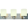 Seasons Dane 24 In. 3-Light Bath Vanity Fixture Satin Nickel