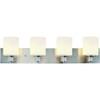 Seasons Dane 32 In. 4-Light Bath Vanity Fixture Satin Nickel