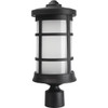 Liteco Craftsman Style Outdoor Post Mount Fixture (Black)