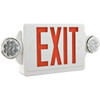 Lithonia Lighting Lhqm Series LED White Emergency Exit/Unit Combo, Red Letters, Remote Capacity