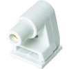 Satco Slimline Single Pin Fluorescent Bulb Holder, Plunger, Package Of 4