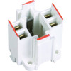 Satco Compct Fluorescent Bulb Holder Snap-In 4-Pin G24q-3/Gx24q-3 Base Pack Of 4
