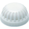 Satco White Fixture Cap 1/8" Plastic Pack Of 25