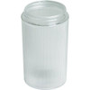 Clear Ribbed Cylinder Lexan 6-1/8h  3-1/4" Fitter