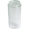 Clear Ribbed Cylinder Acrylic 8 h 3-9/64" Fitter