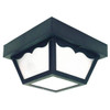 Seasons 8.25 In. 1-Light Outdoor Ceiling Light (Black)