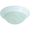Seasons 40w 2-Light Incandescent Flush Mount Light (White)