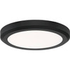 Envirolite 16 In. 1-Light Edge-Lit Dimmable LED Flush Mount (Matte Black)