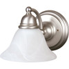 Seasons 7.5 In. 1-Light Incandescent Wall Sconce (Satin Nickel)