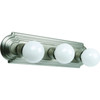 18 In. 100w 3-Light Incandescent Bath Vanity Fixture (Brushed Nickel)