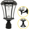 Gama Sonic Victorian 20w Wall Mount Lighting Post Cap (Black)