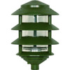 Nuvo Lighting 9" Pagoda Pathway Landscape Light 4-Tier 3-Louver Small Hood Gree
